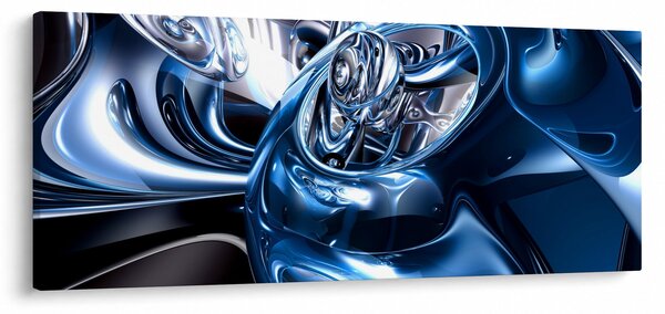 Obraz abstrakcie - kruhy (120x50 cm)