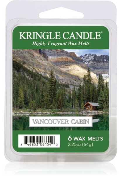 Kringle Candle Vancouver Cabin 6 Wax Melts vonná sviečka 64 g