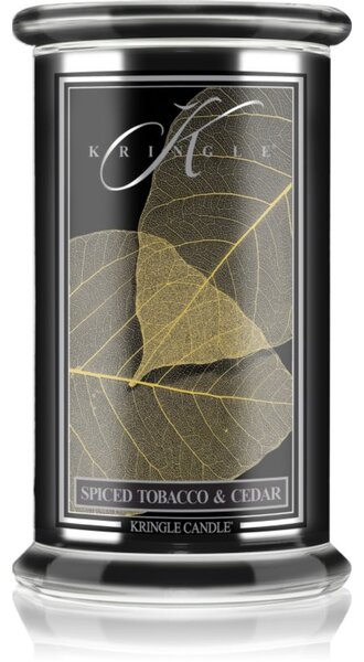 Kringle Candle Spiced Tobacco & Cedar vonná sviečka 623 g