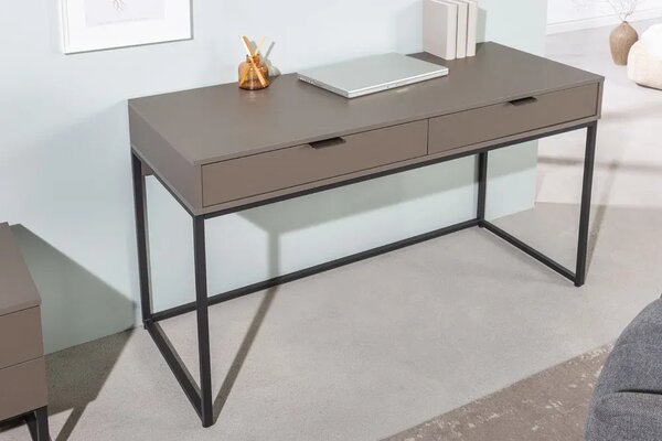 Invicta Interior - Moderný pracovný stôl X7 120 cm, šedá matná