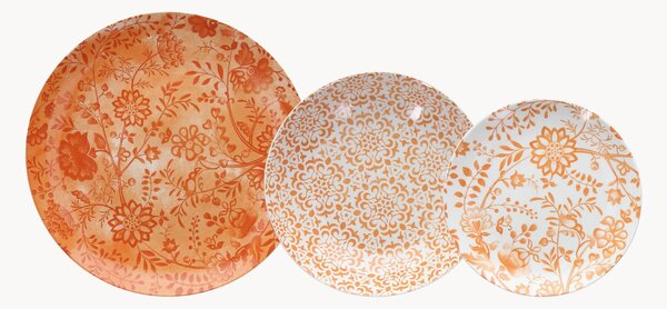 Porcelánová súprava riadu Bitter Pad, 6 osôb, 18 ks