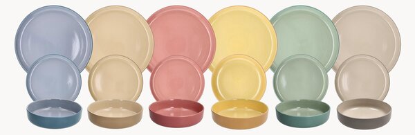 Porcelánová súprava riadu Rhapsody, 6 osôb, 18 ks