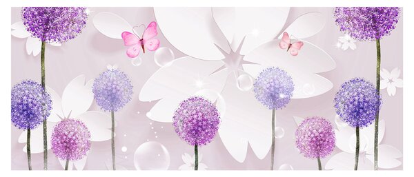Obraz - Na rieke kvetov (120x50 cm)
