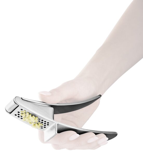 Lis na cesnak Brushed Steel