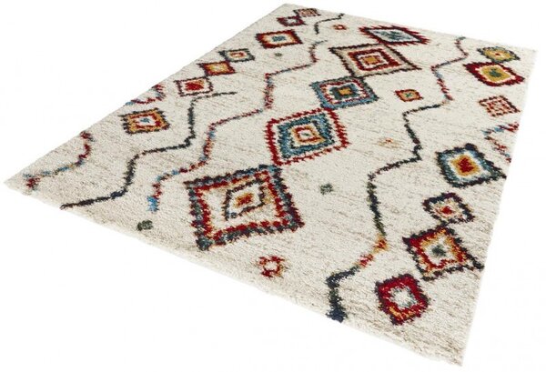 Hanse Home, Kusový koberec Nomadic 102693 Geometric Creme, 200x290, viacfarebná, obývacia izba