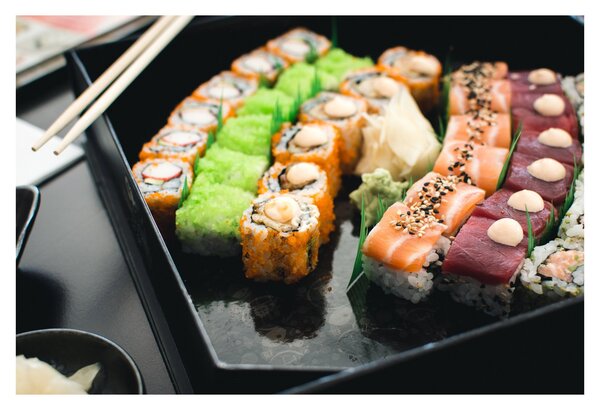 Obraz - Sushi (90x60 cm)