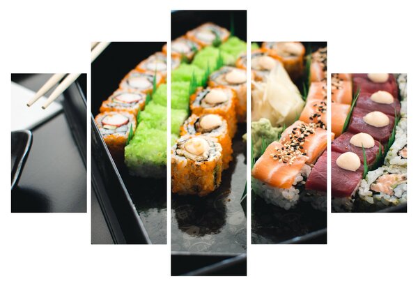 Obraz - Sushi (150x105 cm)
