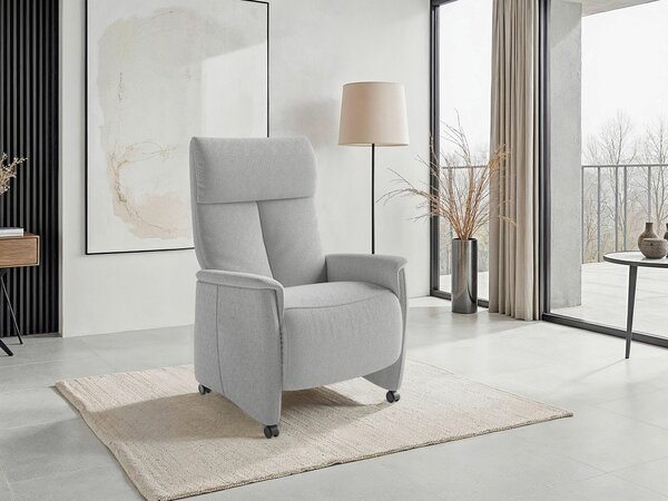 RELAXAČNÉ KRESLO, textil, strieborná Sit & More - Online Only obývacie izby, Online Only