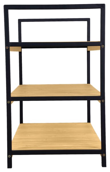 REGÁL NA TOPÁNKY, prírodná farba, čierna, 70/48,5/30 cm Carryhome - Online Only drobný nábytok, Online Only