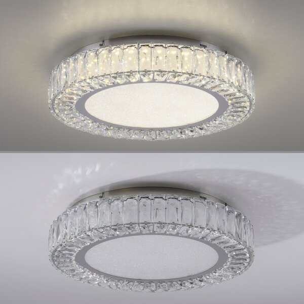 JUST LIGHT. 15222-17 - LED stropné svietidlo KULUNKA LED/46W/230V chróm