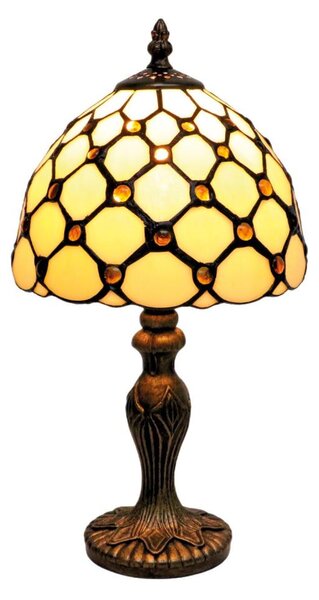 BRILAGI - Tiffany vitrážová stolová lampa IVORY SMOOTH 1xE27/60W/230V