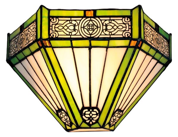 BRILAGI - Tiffany vitrážové nástenné svietidlo EMERALD 1xE14/40W/230V