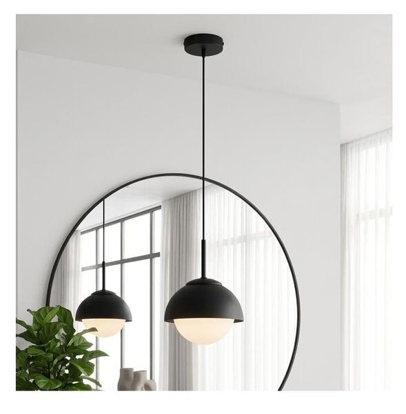 BRILAGI - Závesný luster na lanku COSMO 1xE27/60W/230V pr. 18 cm čierna