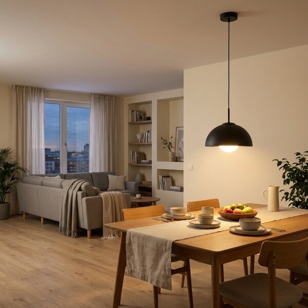 BRILAGI - Závesné svietidlo na lanku COSMO 1xE27/60W/230V priem. 30 cm čierna