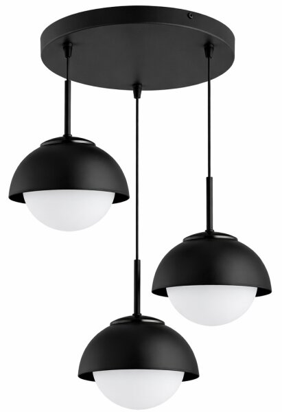 BRILAGI - Luster na lanku COSMO 3xE27/60W/230V čierna