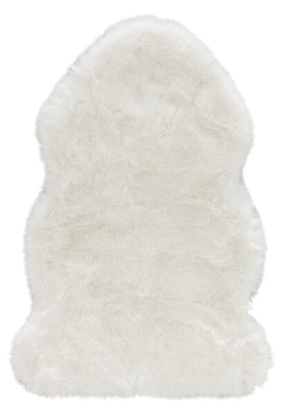 Mint Rugs - Hanse Home koberce Kusový koberec Superior 103347 Uni White (koža) - 120x170 tvar kožušiny cm