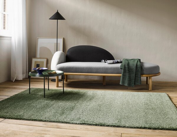 TKANÝ KOBEREC, 160/225 cm tmavozelená Esprit - Koberce