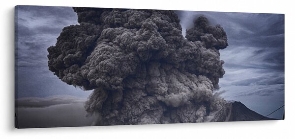 Obraz - Sopečná erupcia (120x50 cm)