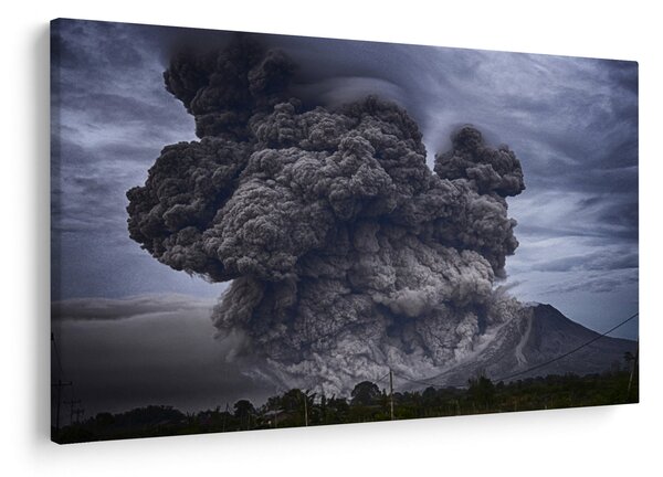 Obraz - Sopečná erupcia (90x60 cm)