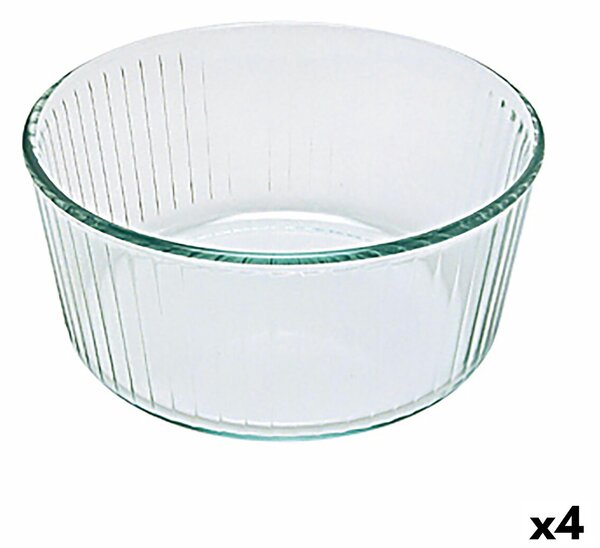 Forma na pečenie Pyrex Classic Sufle 21 x 21 x 10 cm Transparentná Sklo (4 kusov)