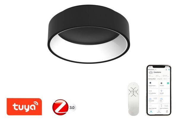 AGUJERO 45 | IMMAX NEO | smart LED stropné svietidlo Farba: Čierna matná