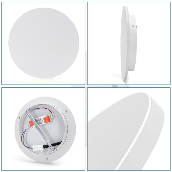 Aigostar - LED nástenné svietidlo LED/12W/230V 6500K 25 cm biela