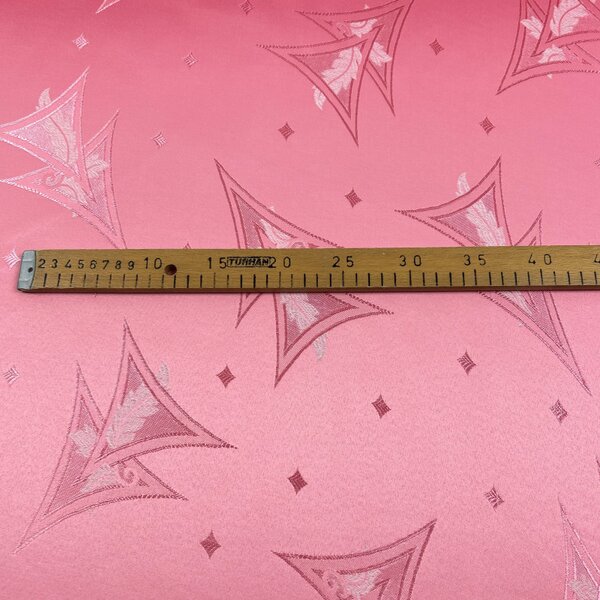 Dekoračná látka Sabrina ružová geometria - šírka 160 cm, metráž