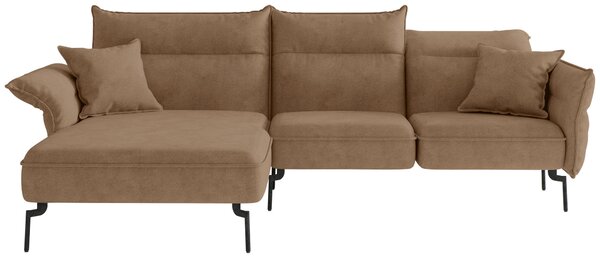 ROHOVÁ SEDAČKA, textil, svetlohnedá Livetastic - Sedačky, Online Only