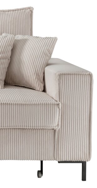 ROHOVÁ SEDAČKA, textil, béžová P & B - Sedačky, Online Only