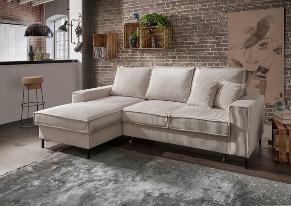 ROHOVÁ SEDAČKA, textil, béžová P & B - Sedačky, Online Only