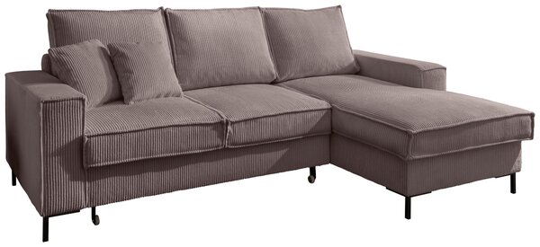 ROHOVÁ SEDAČKA, textil, sivohnedá P & B - Sedačky, Online Only