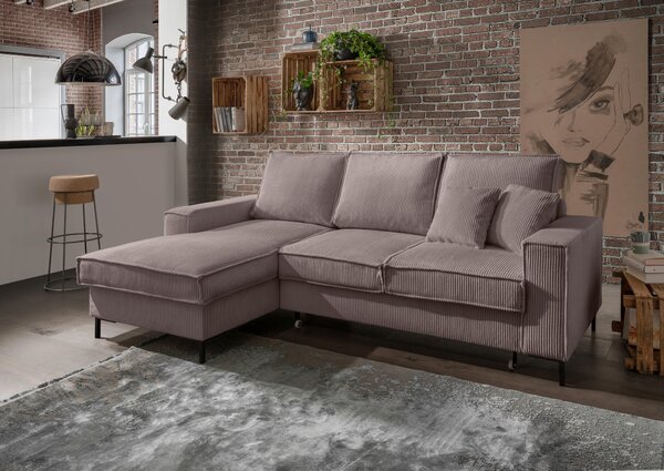 ROHOVÁ SEDAČKA, textil, sivohnedá P & B - Sedačky, Online Only