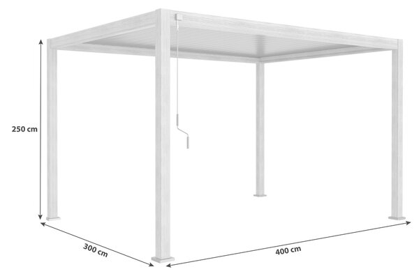 PERGOLA velikost: 400/250/300 cm Gardenson - Online Only záhrada, Online Only