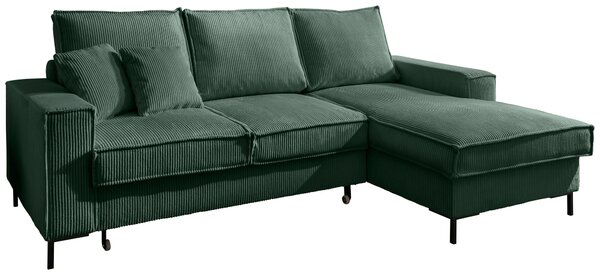 ROHOVÁ SEDAČKA, textil, tmavozelená P & B - Sedačky, Online Only