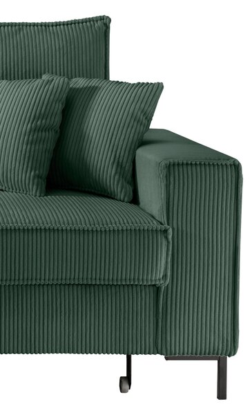ROHOVÁ SEDAČKA, textil, tmavozelená P & B - Sedačky, Online Only