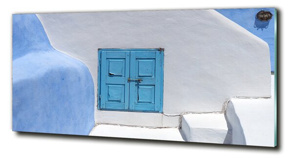 Foto obraz sklo tvrdené Santorini Grécko