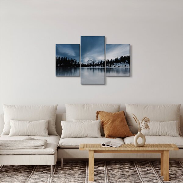 Obraz - Na zamrznutom jazere (90x60 cm)