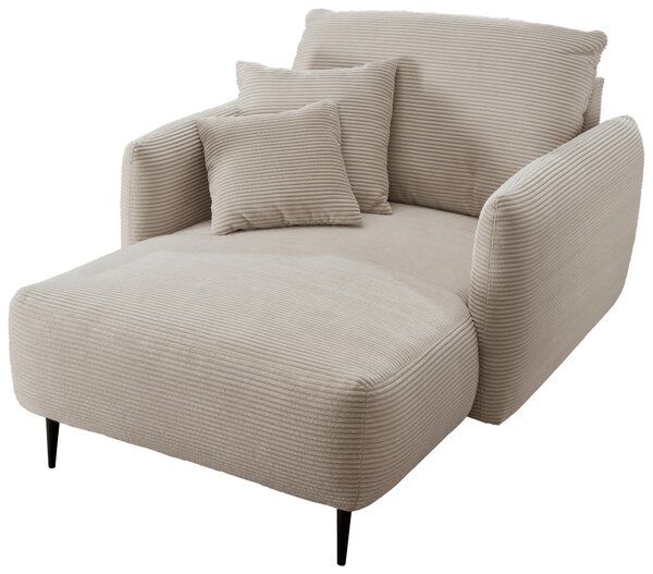 XXL KRESLO, textil, béžová P & B - Online Only obývacie izby, Online Only