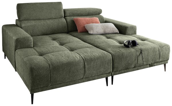 VEĽKÁ POHOVKA, textil, tmavozelená Livetastic - Sedačky, Online Only