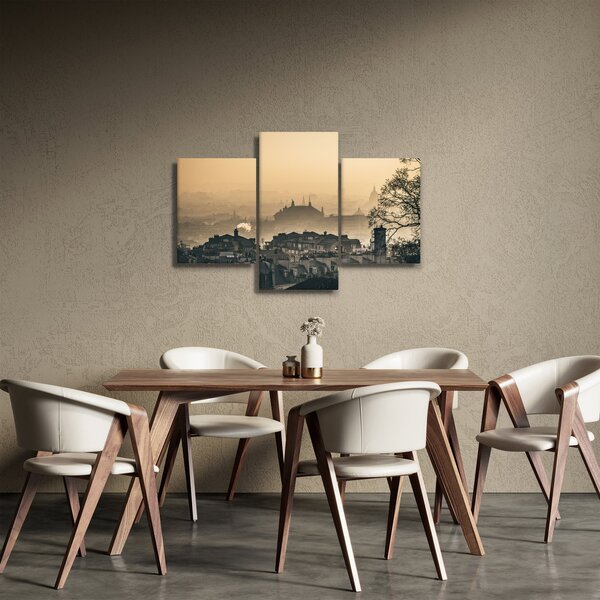 Obraz - Mesto pod hmlou (90x60 cm)