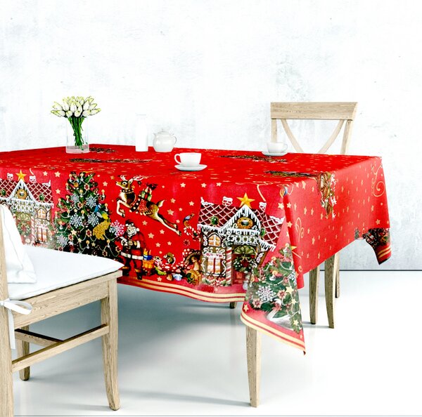 Obrus ​​PVC Dekorama D-23B - vianočné - Rolka 140cm x 20m
