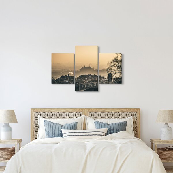 Obraz - Mesto pod hmlou (90x60 cm)