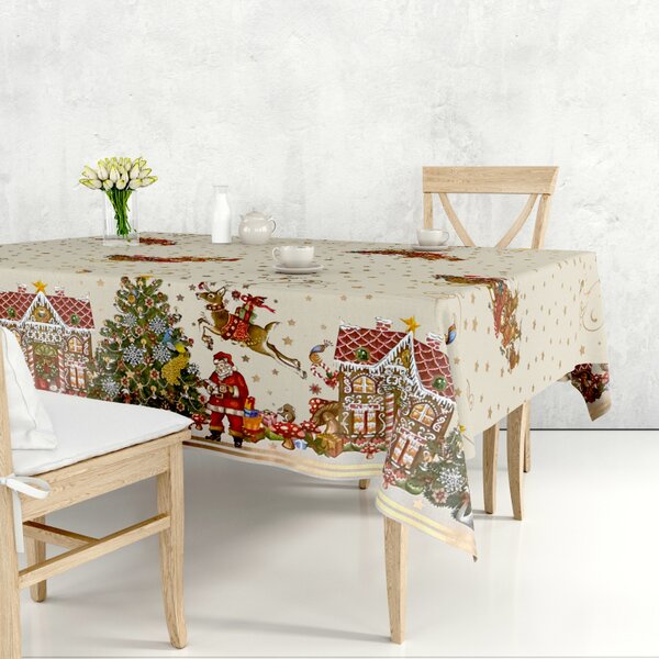 Obrus ​​PVC D-23A - vianočné - Rolka 140cm x 20m