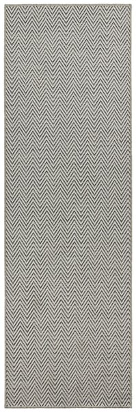 BT Carpet - Hanse Home koberce Behúň Nature 104268 Grey – na von aj na doma - 80x250 cm