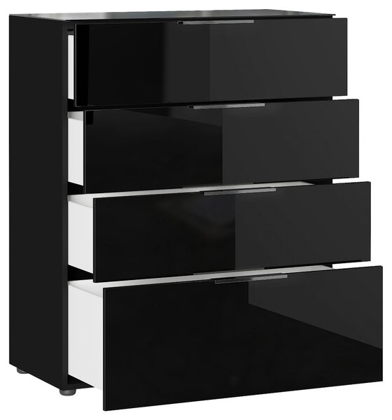 KOMODA, čierna, 83/102/42 cm Premium Living - Komody