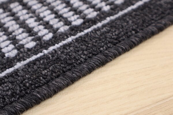 Condor Carpets , Behúň na mieru Promenade 8727 antra, šíre 67 cm, šedá, chodba / predsieň