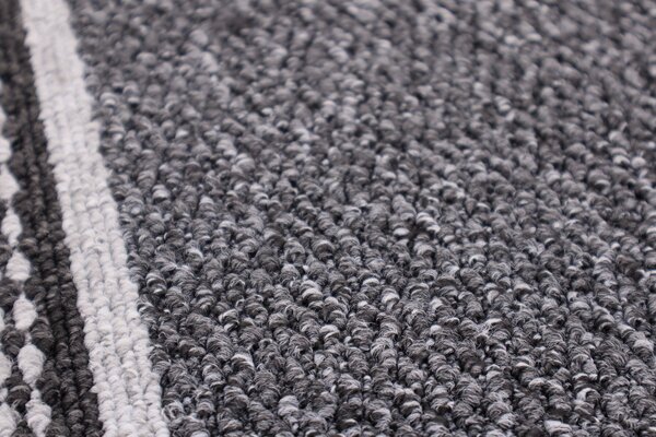 Condor Carpets , Behúň na mieru Promenade 8727 antra, šíre 67 cm, šedá, chodba / predsieň