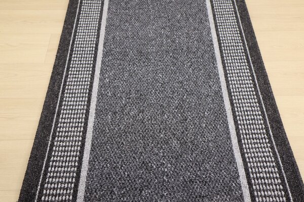 Condor Carpets , Behúň na mieru Promenade 8727 antra, šíre 67 cm, šedá, chodba / predsieň