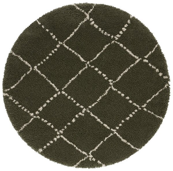 Mint Rugs - Hanse Home koberce Kusový koberec Allure 104404 Olive / Green - 160x160 (priemer) kruh cm