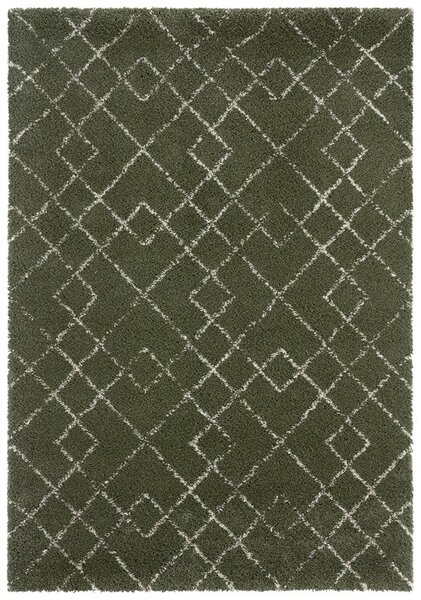 Mint Rugs - Hanse Home koberce Kusový koberec Allure 104394 Olive-Green / Cream - 80x150 cm